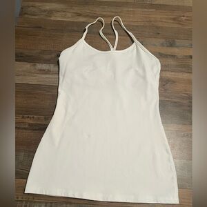 GUC White Lululemon Power Y tank